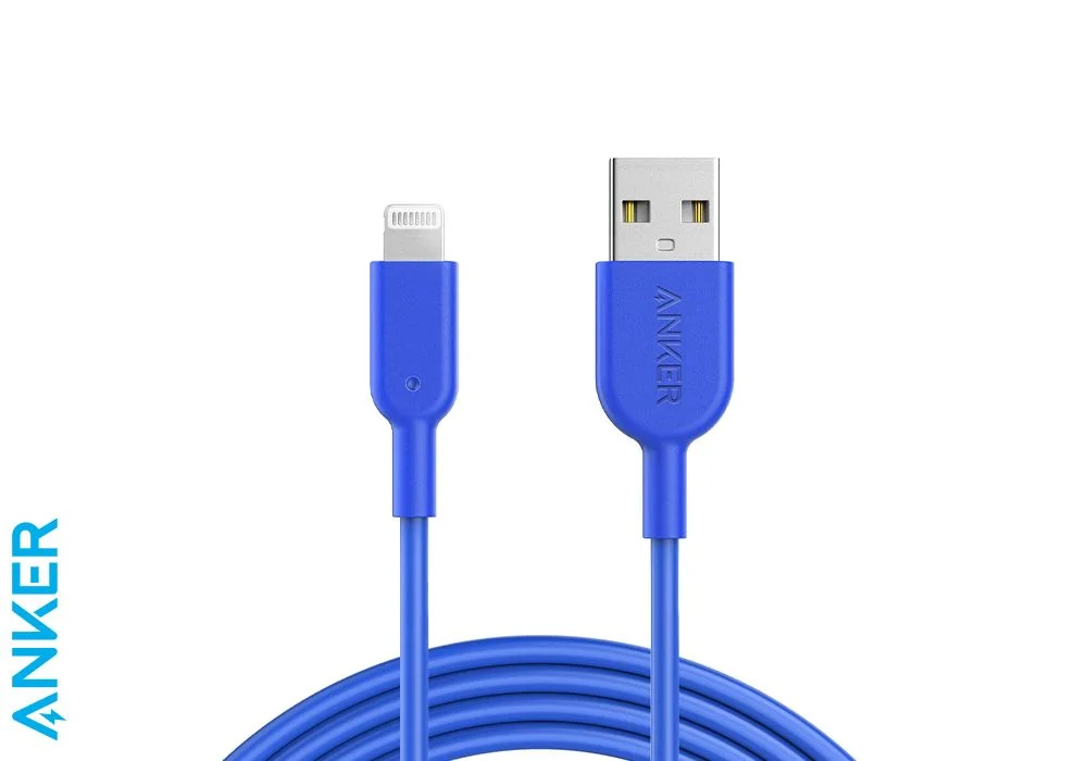 Anker Powerline II with lightning connector 3ft C89 Blue A8432H32
